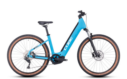 Vtt électrique Cube reaction hybrid one 750 skyblue´n´white easy entry