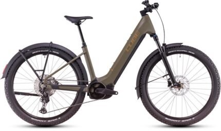 Vtt électrique Cube reaction hybrid pro 600 allroad easy entry dustyolive´n´gold